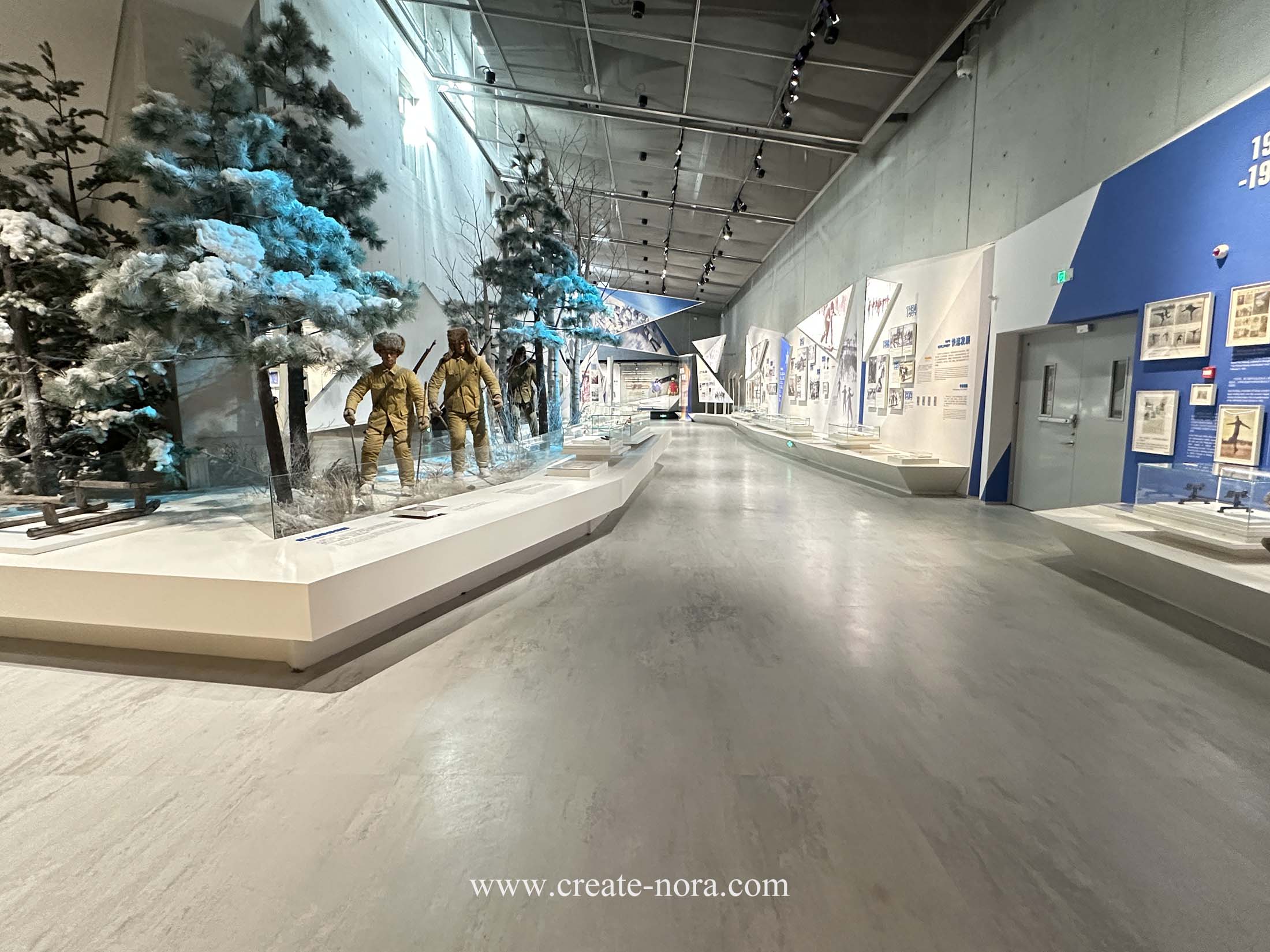 the photo of nora rubber flooring in winter sports Museum 12